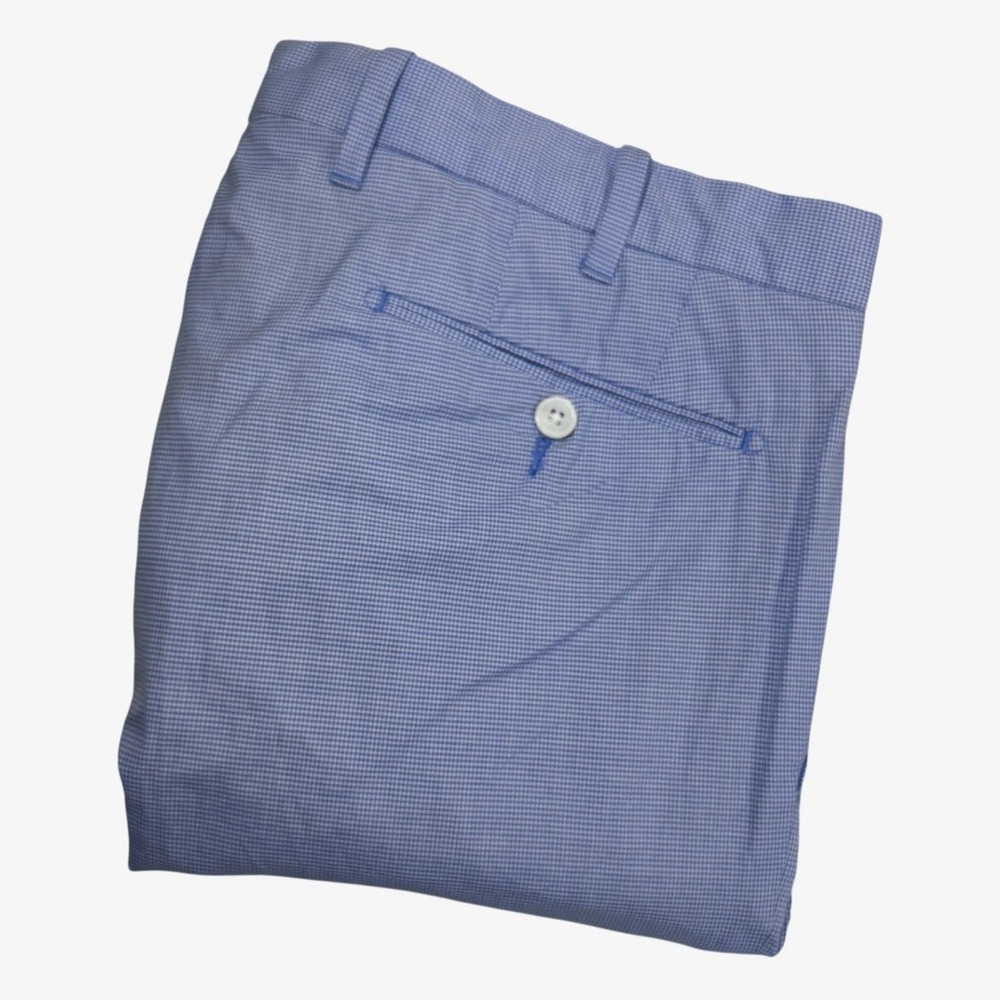 Vtg Polo Ralph Lauren‎ Mens 36x32 Slim Fit Gingham Check Dress Pants Trousers